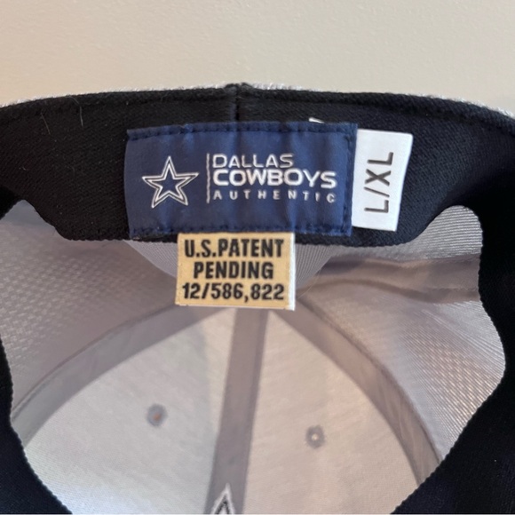 Dallas Cowboys Authentic Hat Gray With Logo Size L/XL - Picture 10 of 10